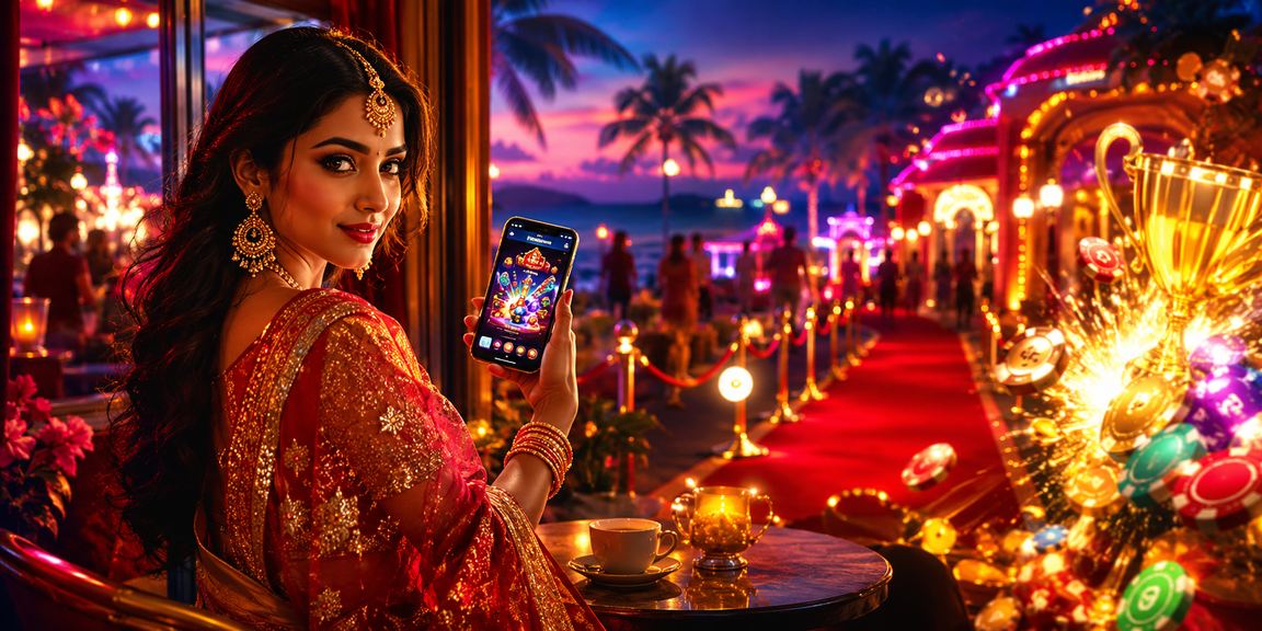 Mobile casino gaming on a beach in Goa with young players enjoying